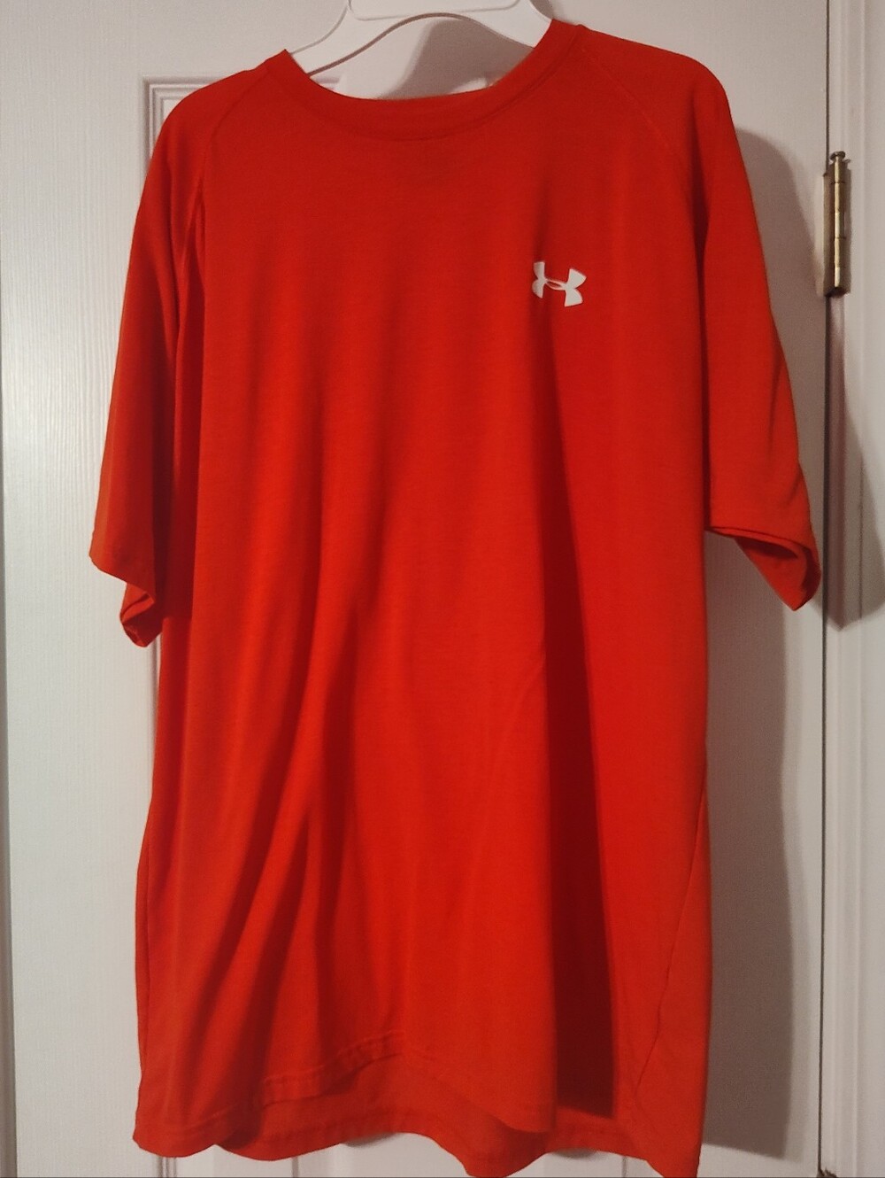 Under Armour Men's Short Sleeve Performance Tee - Bright Orange with White Logo